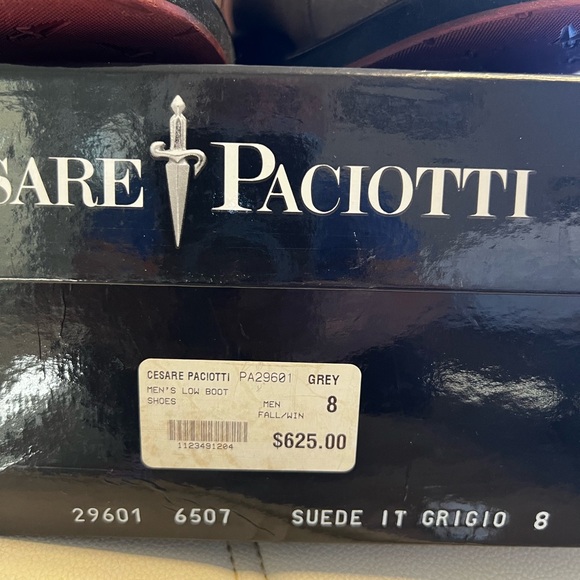 Cesare Paciotti Men's Suede Boots,Size 9 (US Sizing),Color Grey. - Picture 10 of 10